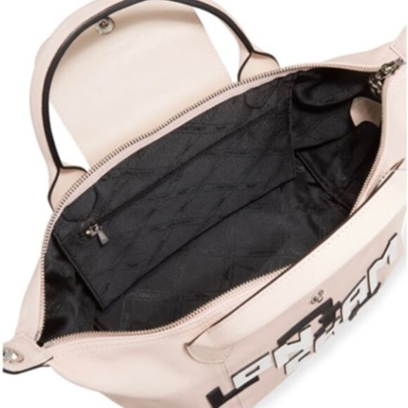 ✨ LONGCHAMP Le Pliage Cuir Leather Limited Edition Pink Crossbody Tote – New. - Picture 8 of 8